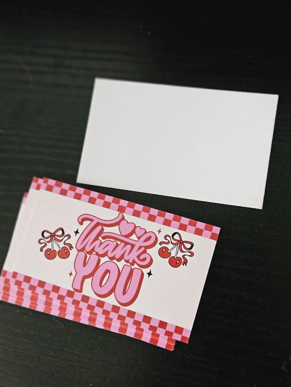 Pink Cherry Thank You Cards